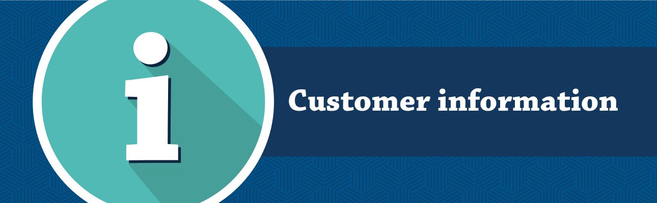 Banner image related to 'Customer information'